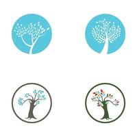 tree logo design with template vector concept