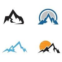 logotipo de icono de montaña vector