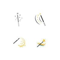 magic wand icon with vector illustration template