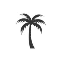 Palm tree summer logo template vector