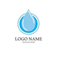 Water drop logo, a logo with a concept style vector illustration template on a white isolated background.