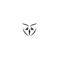 owl logo with template vector style