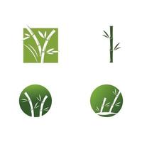 icono de vector de plantilla de logotipo de bambú