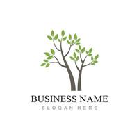 tree logo design with template vector concept