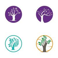 tree logo design with template vector concept