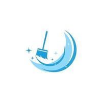 cleaning logo with vector illustration symbol template