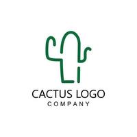 Cactus Creative Logo Template. Vector Illustration icon.