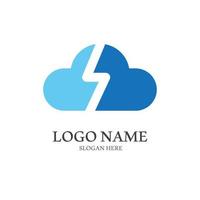 Cloud template vector