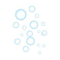 Natural realistic bubble design template vector