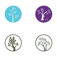 tree logo design with template vector concept