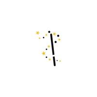 magic wand icon with vector illustration template