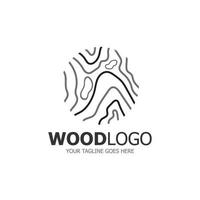 wood logo based design vector template