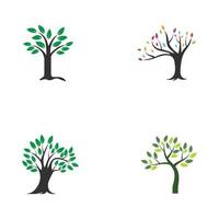 tree logo design with template vector concept