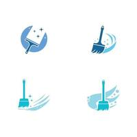 limpieza logo con vector ilustración símbolo modelo