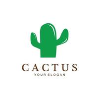 Cactus Creative Logo Template. Vector Illustration icon.