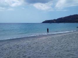 The scenery on Nipah beach in Lombok is very beautiful photo