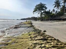 The scenery on Senggigi beach in Lombok is very beautiful photo