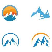 logotipo de icono de montaña vector