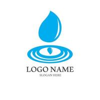 Water drop logo, a logo with a concept style vector illustration template on a white isolated background.