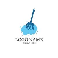 cleaning logo with vector illustration symbol template