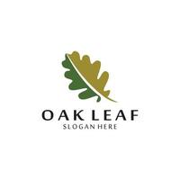 vector oak leaf logo design