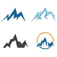 Mountain icon Logo vector