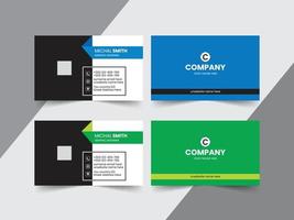 Modern Creative and Clean Business Card Template Design vector