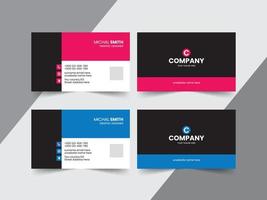 Modern Creative and Clean Business Card Template Design vector