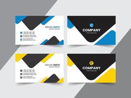 Modern Creative and Clean Business Card Template Design vector