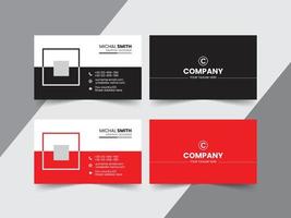 Modern Creative and Clean Business Card Template Design vector