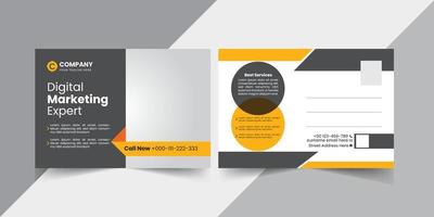 vector professional corporate business postcard