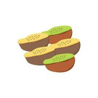 Kue Pukis Illustration Template, Indonesian Traditional Food. vector