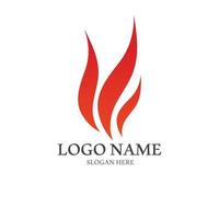 blazing fire, embers, fireball logo and symbol vector image. with template illustration editing.