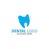 Ilustración de vector de plantilla de logotipo dental