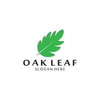 vector oak leaf logo design
