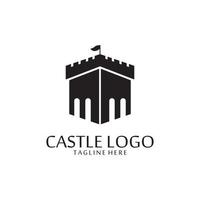 vector castle logo icon template