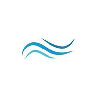 wave beach logo design vector illustration template