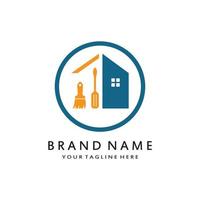 vector logo design illustration construction, home improvement and building logo design template