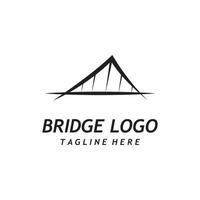 icono de vector de plantilla de logotipo de puente