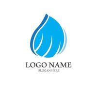 agua soltar logo, un logo con un concepto estilo vector ilustración modelo en un blanco aislado antecedentes.