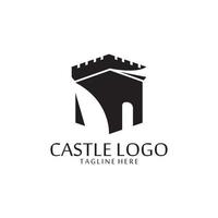 vector castle logo icon template