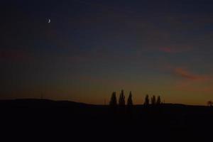 Moon in Dusk sky photo