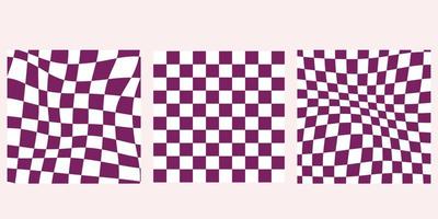 vector abstract checkered backgrouns set