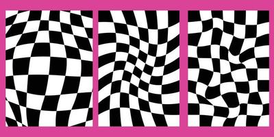 vector abstract checkered background black white