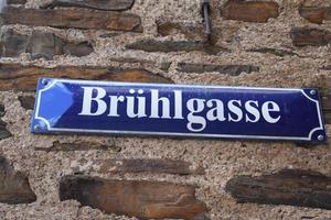Street Sign Bruhlgasse photo