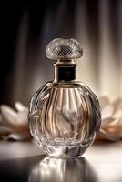 Perfume bottle, created with photo