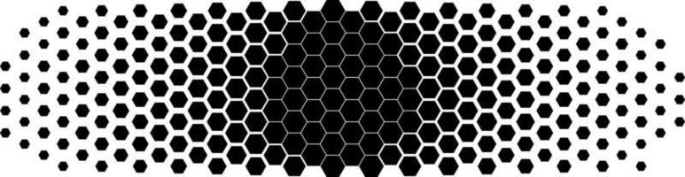 Hexagonal halftone pattern vector