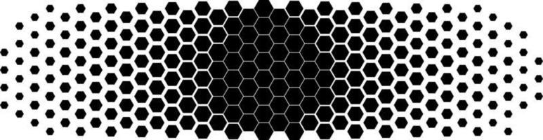 patrón de semitono hexagonal vector