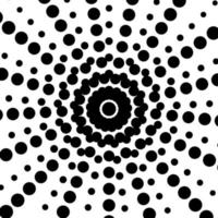 Circular dot pattern vector