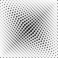 Dot halftone pattern, black and white vector